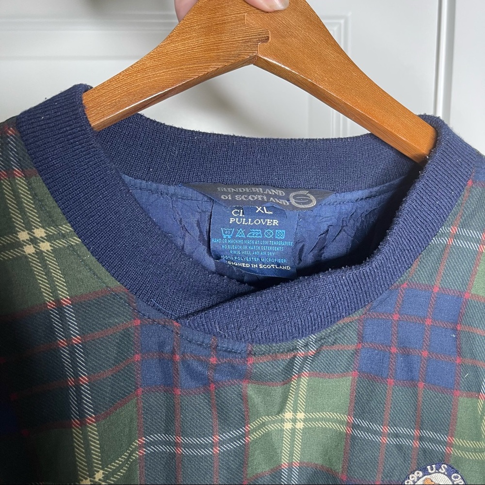 Vintage 1999 US Open Plaid Sweatshirt Windbreaker Sz XL - Picture 3 of 12